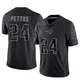 Dell Pettus ＃24 New England Patriots Limited Reflective Jersey - Men's Black