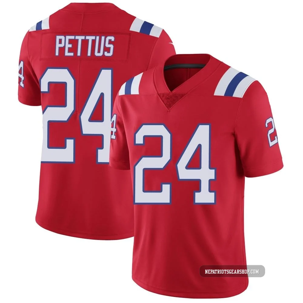 Dell Pettus ＃24 New England Patriots Limited Vapor Untouchable Alternate Jersey - Men's Red