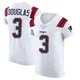 DeMario Douglas ＃3 New England Patriots Elite Vapor Untouchable Jersey - Men's White