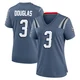 DeMario Douglas ＃3 New England Patriots Game Storm 2025 Rivalries Collection Jersey - Women's Blue