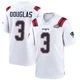 DeMario Douglas ＃3 New England Patriots Game Super Bowl LX Patch Jersey - Youth White