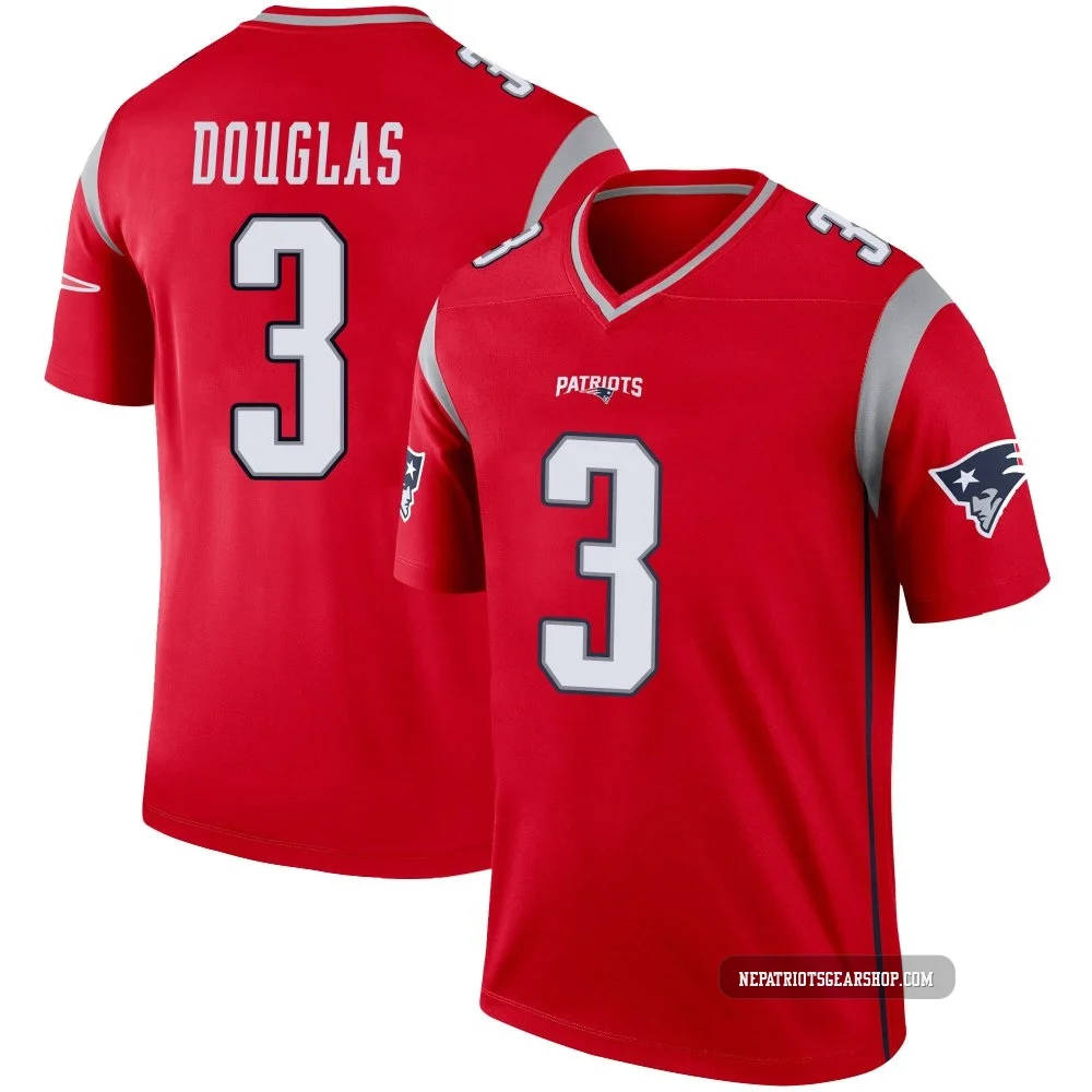 DeMario Douglas ＃3 New England Patriots Legend Inverted Jersey - Men's Red
