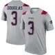 DeMario Douglas ＃3 New England Patriots Legend Inverted Jersey - Youth Gray