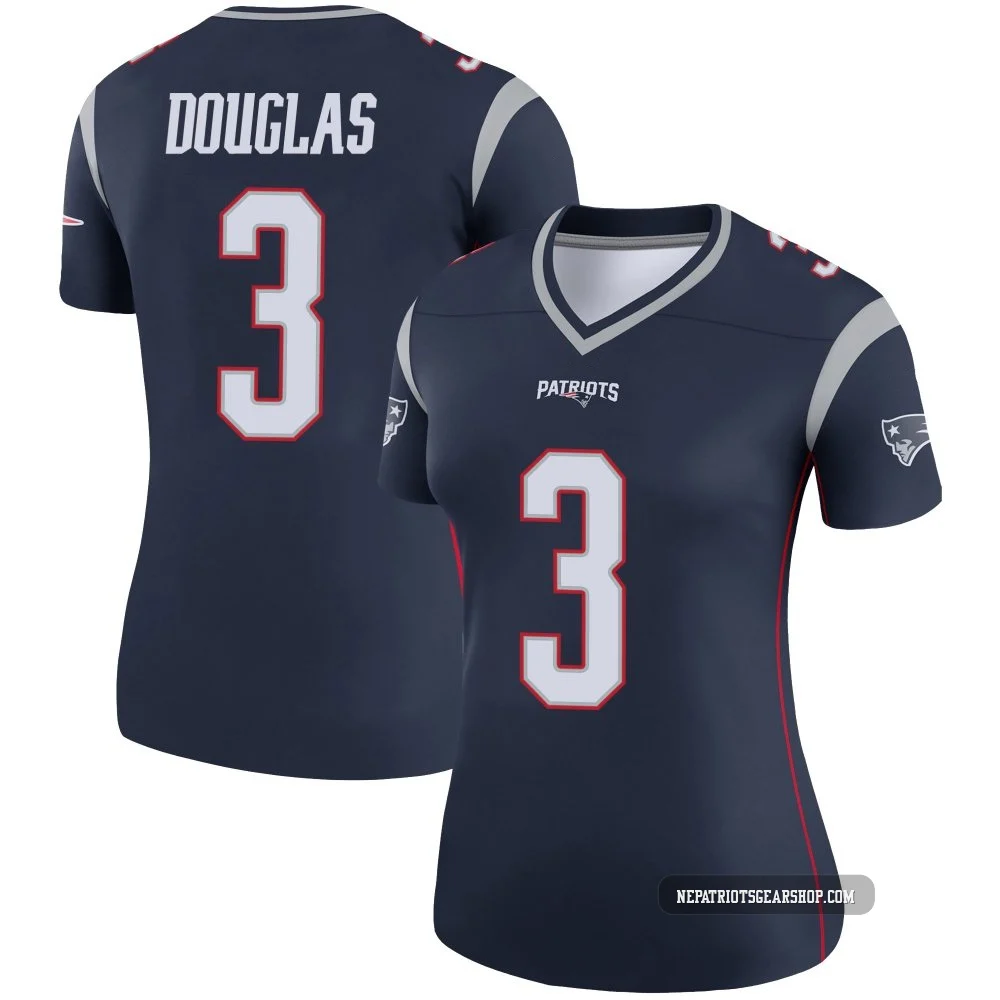 DeMario Douglas ＃3 New England Patriots Legend Jersey - Women's Navy