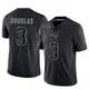 DeMario Douglas ＃3 New England Patriots Limited Reflective Jersey - Men's Black
