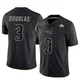 DeMario Douglas ＃3 New England Patriots Limited Reflective Super Bowl LX Patch Jersey - Men's Black