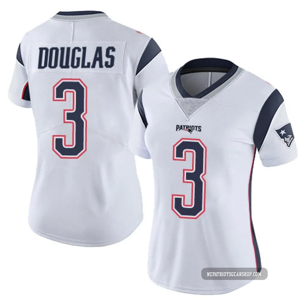 DeMario Douglas ＃3 New England Patriots Limited Vapor Untouchable Jersey - Women's White