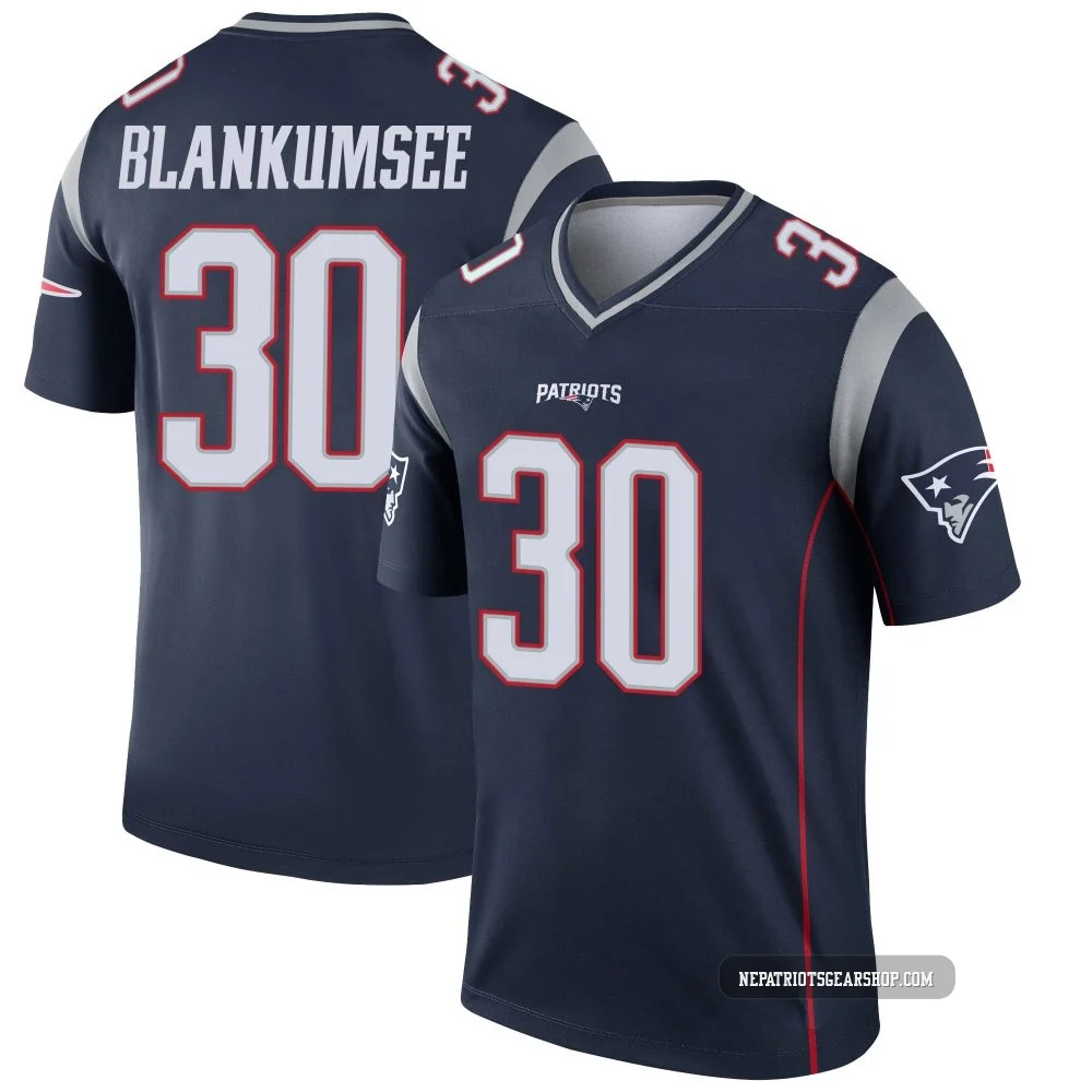 Demeer Blankumsee ＃30 New England Patriots Legend Jersey - Men's Navy