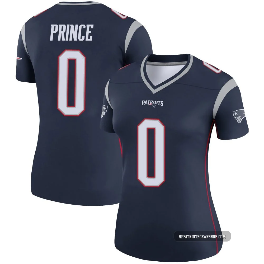Deneric Prince ＃0 New England Patriots Legend Jersey - Women's Navy