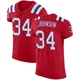 D'Ernest Johnson ＃34 New England Patriots Elite Vapor Untouchable Alternate Jersey - Men's Red
