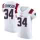 D'Ernest Johnson ＃34 New England Patriots Elite Vapor Untouchable Jersey - Men's White