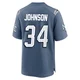 D'Ernest Johnson ＃34 New England Patriots Game Storm 2025 Rivalries Collection Jersey - Men's Blue