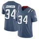 D'Ernest Johnson ＃34 New England Patriots Limited Storm 2025 Rivalries Collection Jersey - Youth Blue