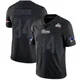 D'Ernest Johnson ＃34 New England Patriots Limited Super Bowl LX Patch Jersey - Men's Black Impact