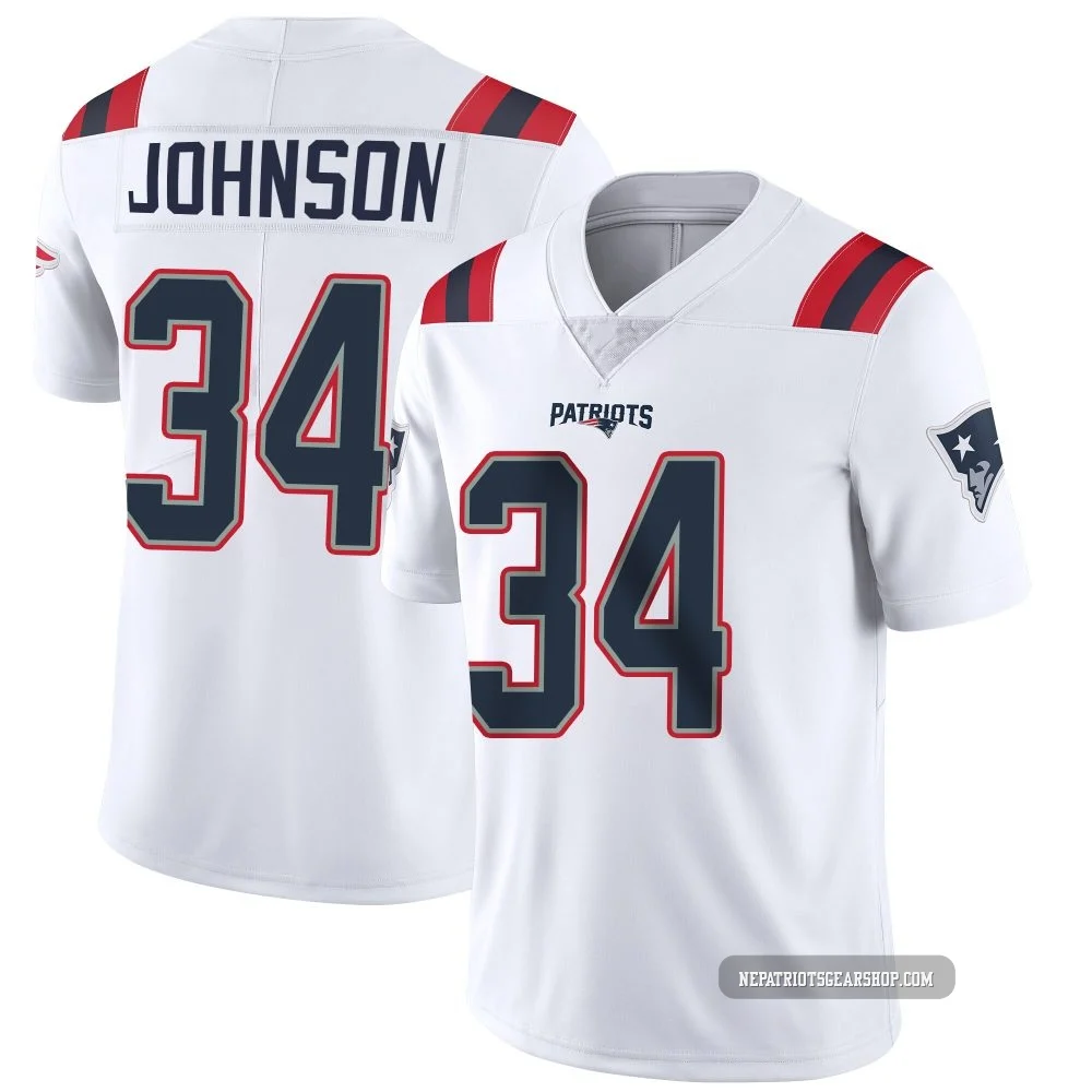 D'Ernest Johnson ＃34 New England Patriots Limited Vapor Untouchable Jersey - Youth White
