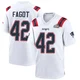 Diego Fagot ＃42 New England Patriots Game Super Bowl LX Patch Jersey - Youth White