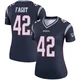 Diego Fagot ＃42 New England Patriots Legend Jersey - Women's Navy