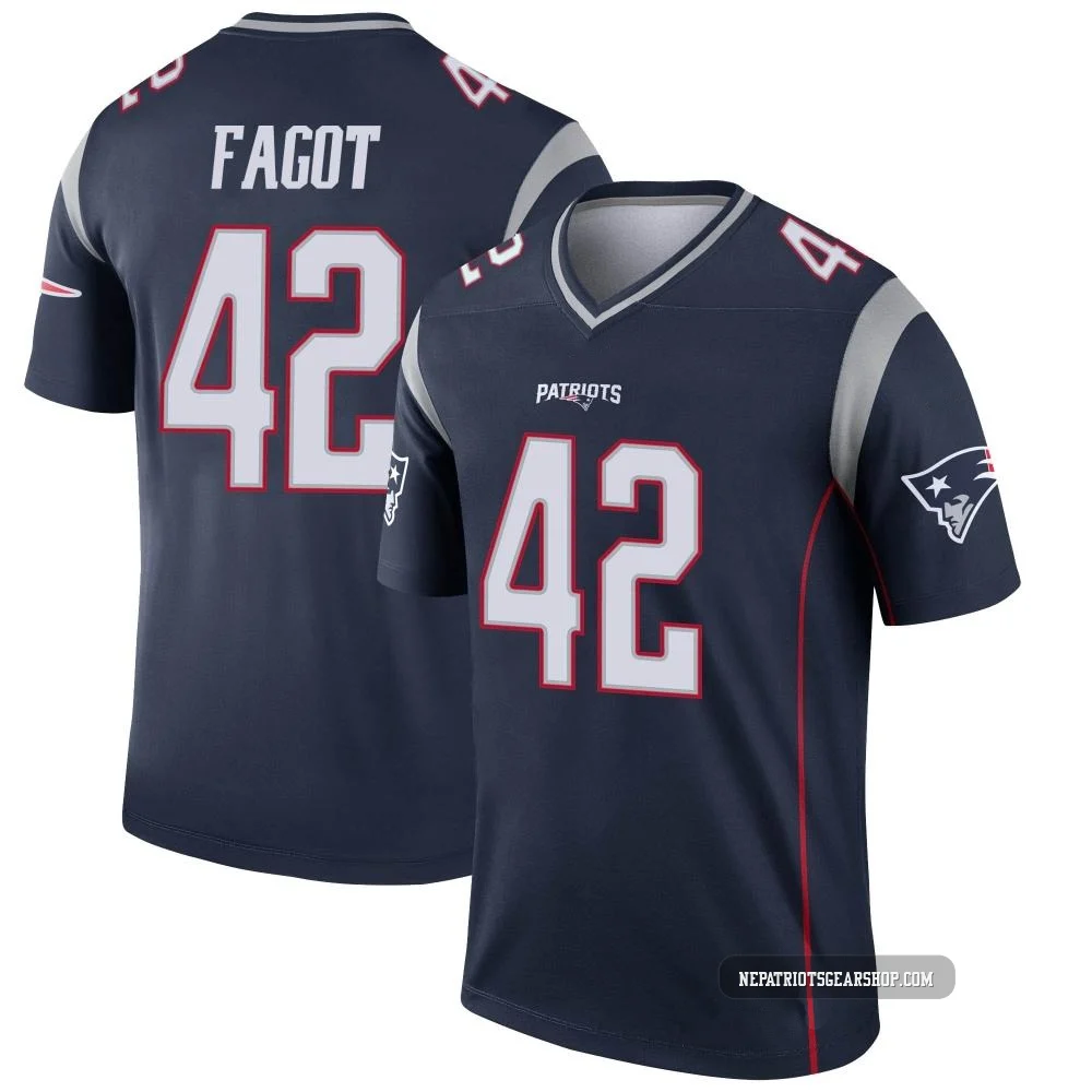 Diego Fagot ＃42 New England Patriots Legend Jersey - Youth Navy
