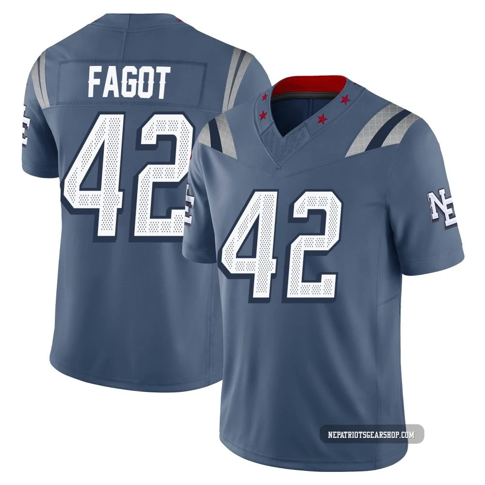 Diego Fagot ＃42 New England Patriots Limited Storm 2025 Rivalries Collection Jersey - Men's Blue