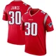 DJ James ＃30 New England Patriots Legend Inverted Jersey - Men's Red