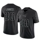 DJ James ＃30 New England Patriots Limited Reflective Jersey - Youth Black