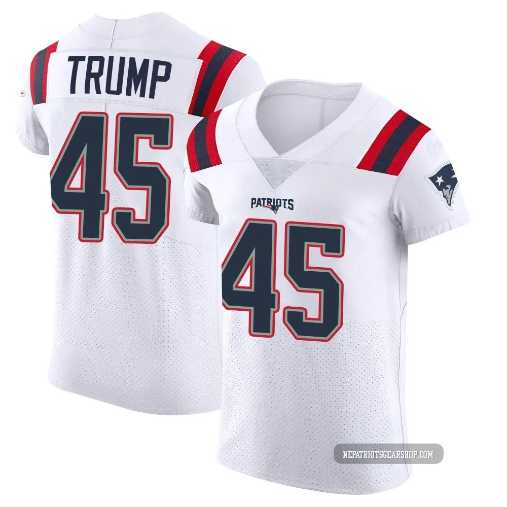 Donald Trump ＃45 New England Patriots Elite Vapor Untouchable Jersey - Men's White