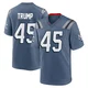 Donald Trump ＃45 New England Patriots Game Storm 2025 Rivalries Collection Jersey - Youth Blue