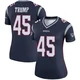 Donald Trump ＃45 New England Patriots Legend Jersey - Women's Navy