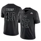 Donald Trump ＃45 New England Patriots Limited Reflective Super Bowl LX Patch Jersey - Men's Black