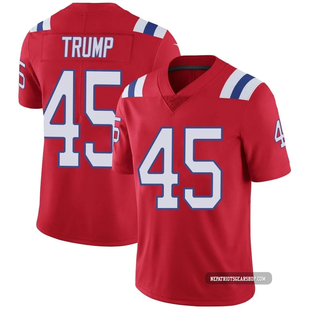 Donald Trump ＃45 New England Patriots Limited Vapor Untouchable Alternate Jersey - Youth Red