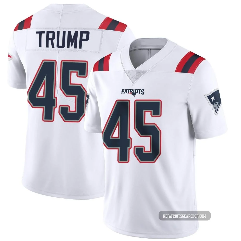 Donald Trump ＃45 New England Patriots Limited Vapor Untouchable Jersey - Youth White