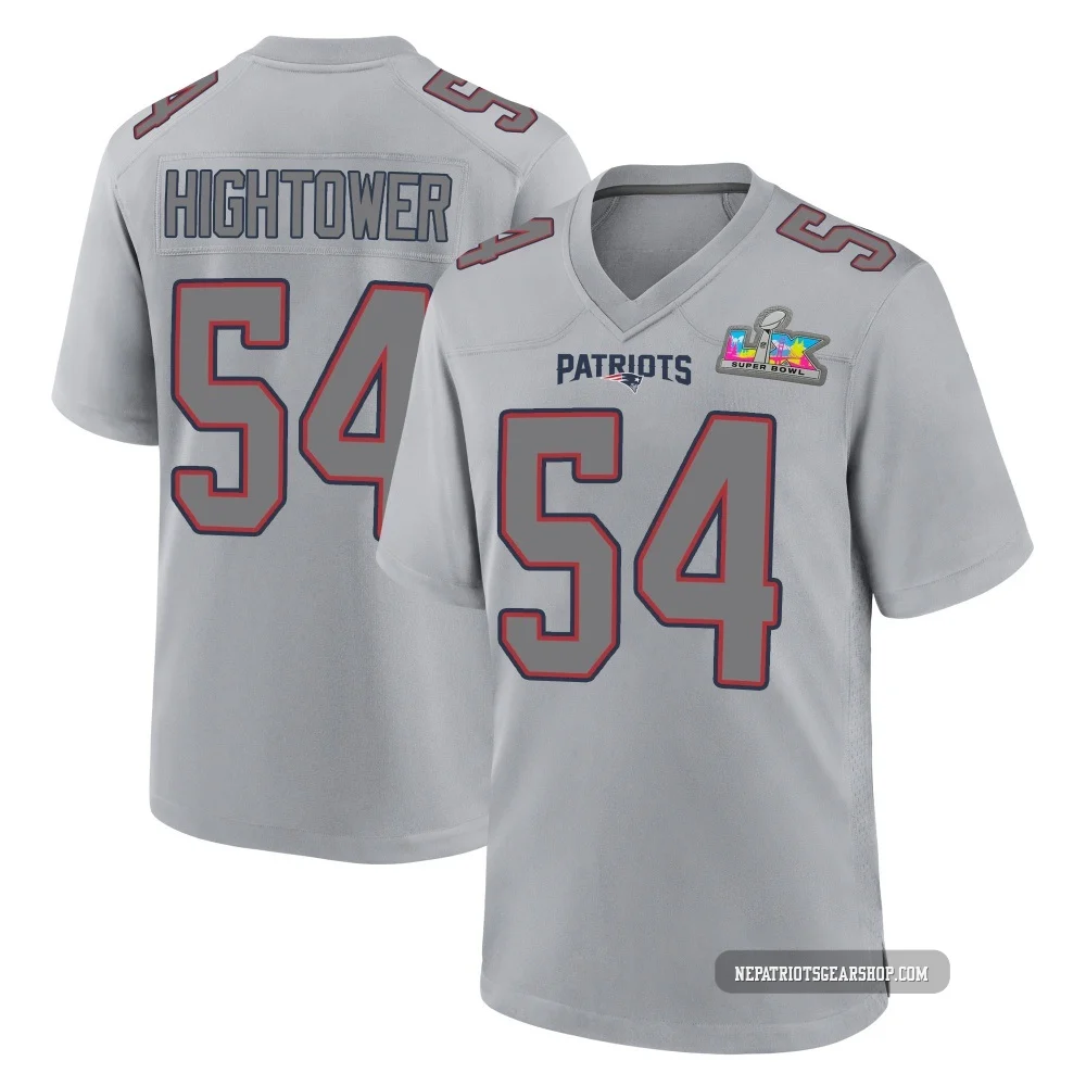 Dont'a Hightower ＃54 New England Patriots Game Silver Atmosphere Fashion Super Bowl LX Patch Jersey - Men's