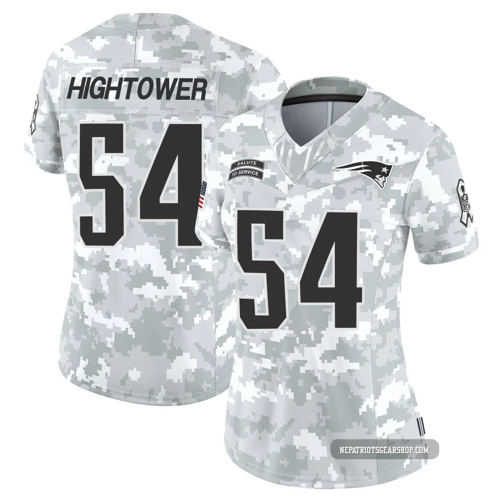 Dont'a Hightower ＃54 New England Patriots Limited 2024 Salute to Service Jersey - Women's Arctic Camo