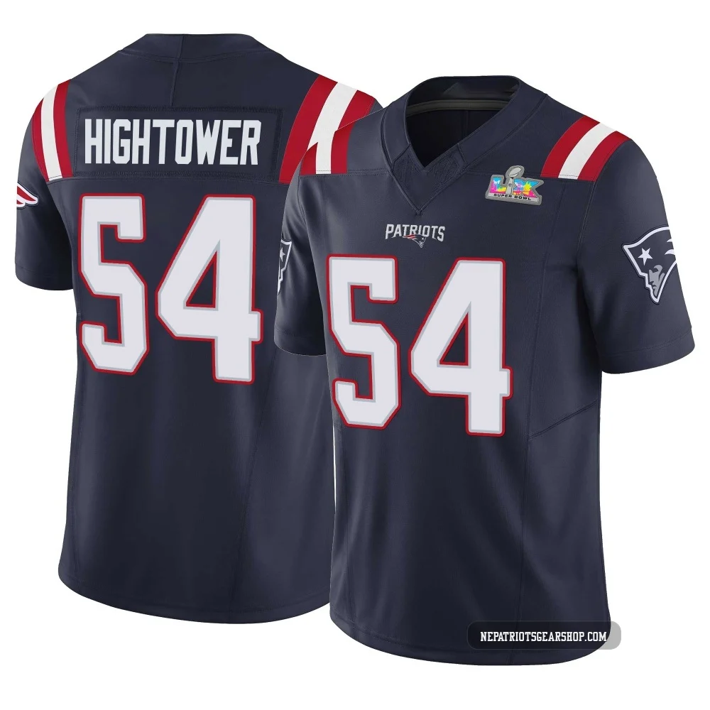 Dont'a Hightower ＃54 New England Patriots Limited Vapor F.U.S.E. Super Bowl LX Patch Jersey - Youth Navy