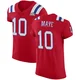 Drake Maye ＃10 New England Patriots Elite Vapor Untouchable Alternate Super Bowl LX Patch Jersey - Men's Red
