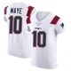 Drake Maye ＃10 New England Patriots Elite Vapor Untouchable Jersey - Men's White