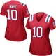 Drake Maye ＃10 New England Patriots Game Alternate Jersey - Women's Red