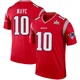Drake Maye ＃10 New England Patriots Legend Inverted Super Bowl LX Patch Jersey - Men's Red