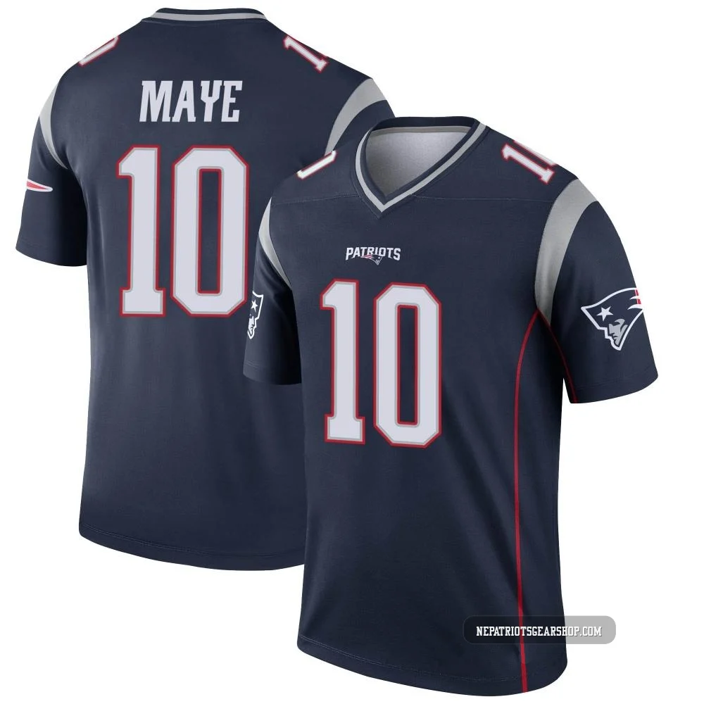 Drake Maye ＃10 New England Patriots Legend Jersey - Men's Navy