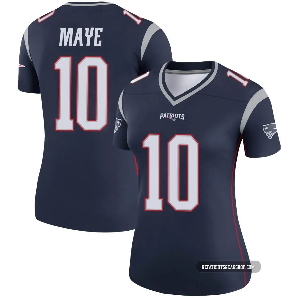 Drake Maye ＃10 New England Patriots Legend Jersey - Women's Navy