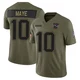 Drake Maye ＃10 New England Patriots Limited 2025 Salute to Service Jersey - Men's Olive