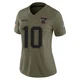 Drake Maye ＃10 New England Patriots Limited 2025 Salute to Service Jersey - Women's Olive