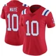 Drake Maye ＃10 New England Patriots Limited Vapor Untouchable Alternate Jersey - Women's Red