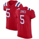 Dre'Mont Jones ＃5 New England Patriots Elite Vapor Untouchable Alternate Jersey - Men's Red