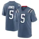 Dre'Mont Jones ＃5 New England Patriots Game Storm 2025 Rivalries Collection Jersey - Youth Blue