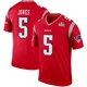 Dre'Mont Jones ＃5 New England Patriots Legend Inverted Super Bowl LX Patch Jersey - Men's Red