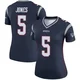 Dre'Mont Jones ＃5 New England Patriots Legend Jersey - Women's Navy