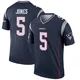 Dre'Mont Jones ＃5 New England Patriots Legend Jersey - Youth Navy