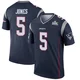 Dre'Mont Jones ＃5 New England Patriots Legend Super Bowl LX Patch Jersey - Men's Navy