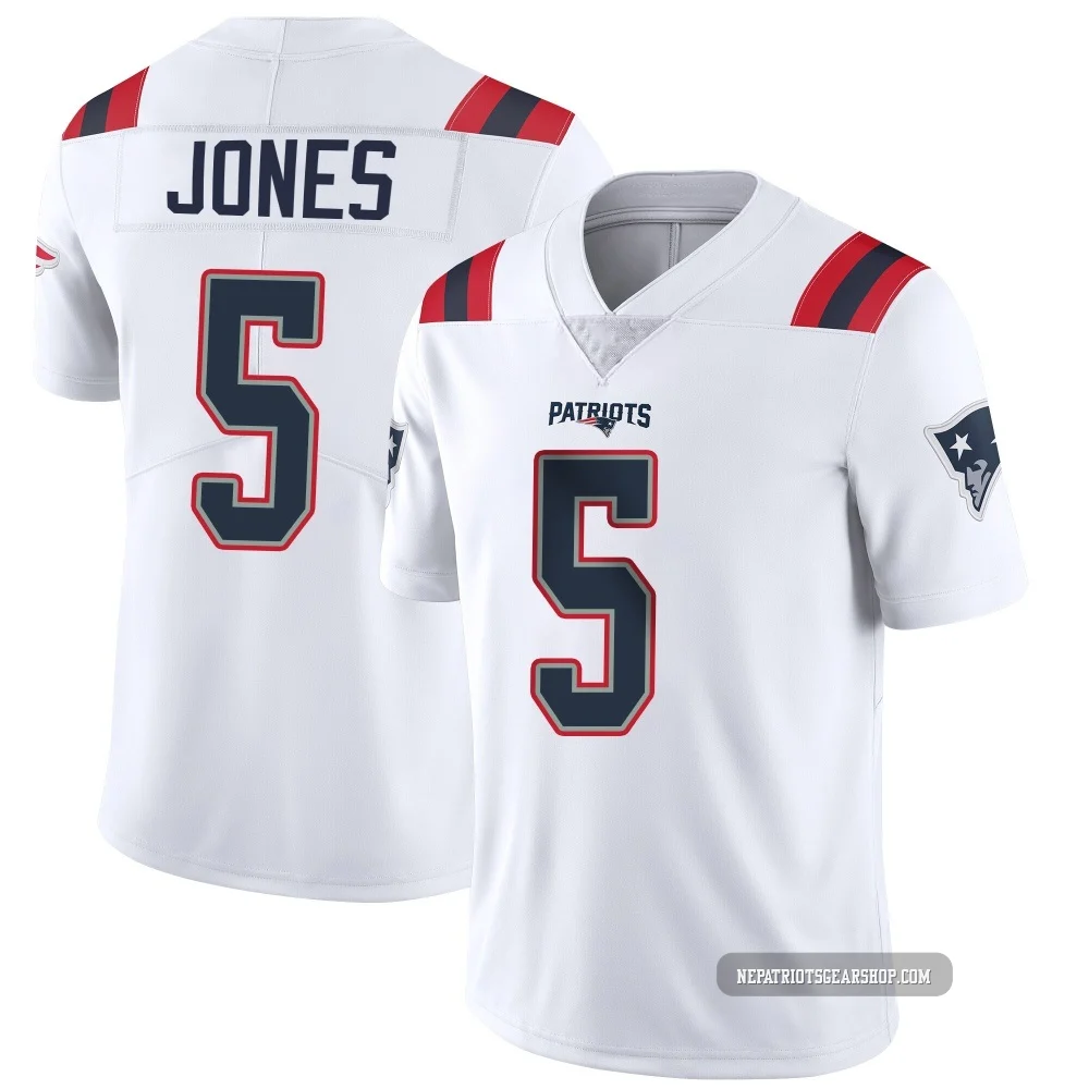 Dre'Mont Jones ＃5 New England Patriots Limited Vapor Untouchable Jersey - Men's White